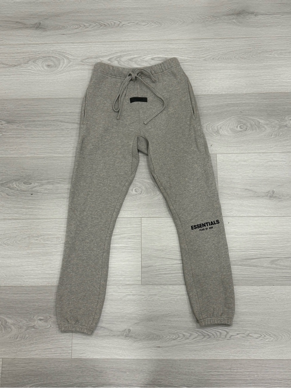 ESSENTIALS Gray Sweatpants with Drawstring